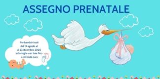 Assegno prenatale, 1000 euro alle famiglie di bimbi nati tra il 19 agosto e il 23 dicembre