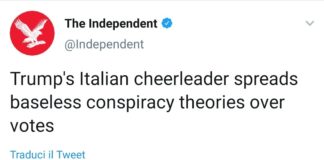 Elezioni Usa, il britannico Independent: Matteo Salvini è la “cheerleader” italiana di Trump Elezioni Usa: l'Indipendent prende in giro Salvini
