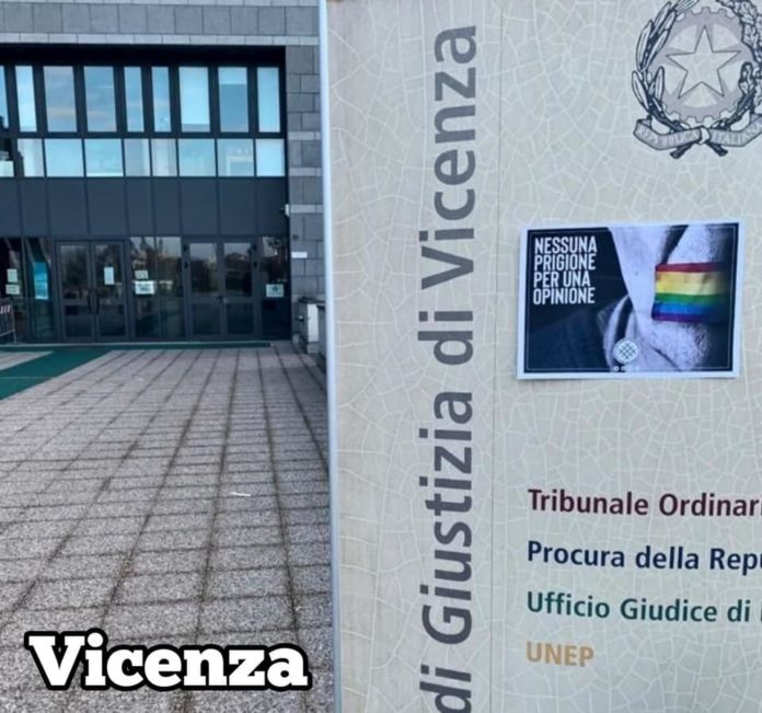 vicenza movimento nazionale legge omofobia