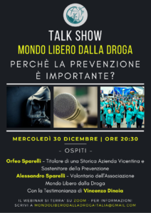 Webinar Mondo libero dalla droga