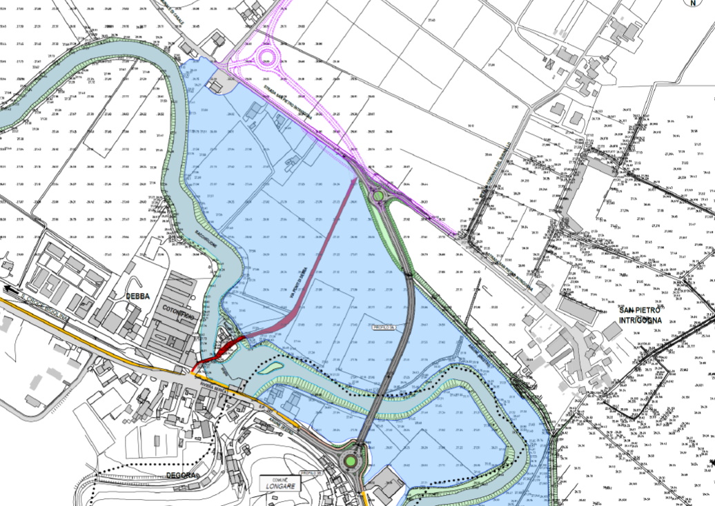 Debba nuova viabilita e nuovo ponte