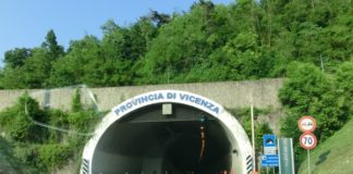 Chiusura tunnel Schio-Valdagno giovedì 22 agosto dalle 21.30 alle 5.00 Schio Valdagno tunnel