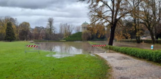 Maltempo a Vicenza, chiuso Parco Querini