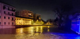 Ore 00.30 – Maltempo a Vicenza: il livello Bacchiglione comincia gradualmente a scendere