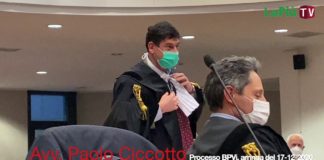 Arringa processo BPVi, l’avv. di parte civile privata Paolo Ciccotto: “i danni siano fissati al massimo, vittime non hanno tempo né risorse per cause”