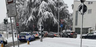 Attivato piano neve del Comune di Vicenza, 25 mezzi Amcps pronti ad intervenire traffico Vicenza via Quadri neve