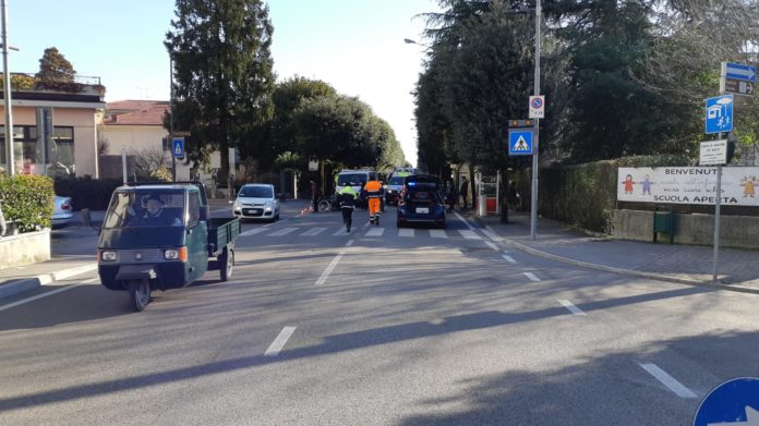 il luogo dell'incidente mortale a Schio