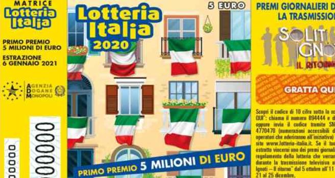 Biglietto lotteria Italia 2021