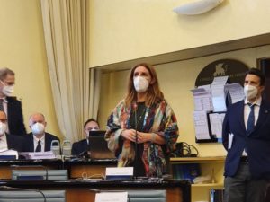 Assessore Elena Donazzan in Consiglio regionale Veneto