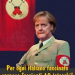 Vaccini in più per la Germania, Aduc: la bufala del premier Conte, non c’è violazione degli accordi Ue Merkel e i presunti vaccini in più della Germania (vignetta a firma Piripicchio)