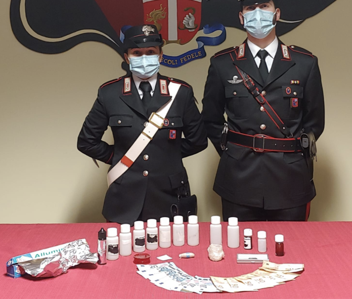carabinieri Valdagno sequestro eroina metadone e soldi