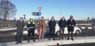 Rotatoria di via Piazzon a Creazzo, apre il percorso della pista ciclabile per Vicenza