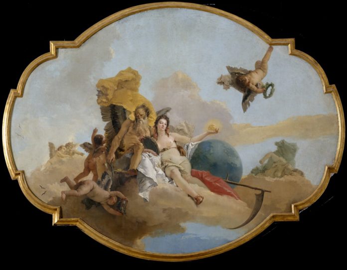 “La verità svelata dal tempo”, un'opera di Giambattista Tiepolo