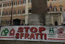 Sfratti, Conia: “finita sospensione, serve soluzione per chi non ha casa” unione inquilini stop sfratti