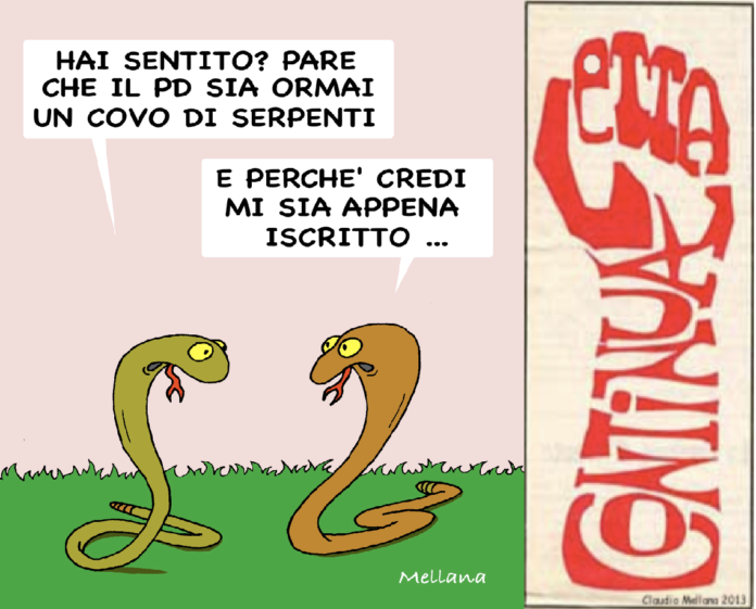 Pd covo di Serpenti, Claudio Mellana: e... Letta Continua Pd covo di Serpenti, Claudio Mellana: e... Letta Continua