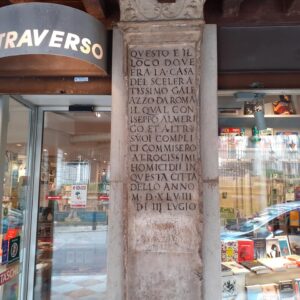 colonna infame libreria traverso