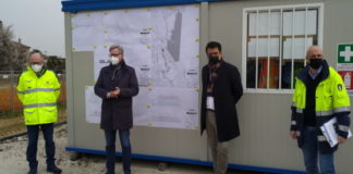 Invaso viale Diaz, l’assessore regionale Bottacin in sopralluogo con il sindaco Rucco