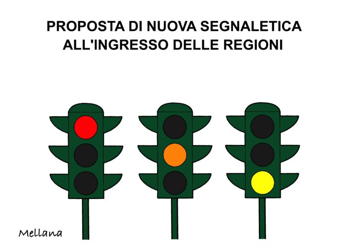 Proposta di nuova segnaletica all'ingresso delle regioni, by Claudio Mellana