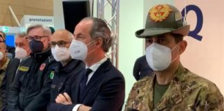 Covid, lunedì alle 10 a Villorba (TV) parte erogazione 3ª dose di vaccino. Presenti presidente Zaia e gen. Figliuolo Figliuolo in Veneto con Zaia