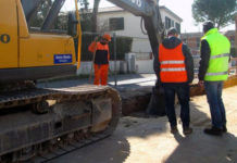 Tubo rotto a Laghetto (Vicenza) all’alba, Viacqua: allagati alcuni scantinati, avviata la riparazione con un pronto intervento Lavori di Viacqua (foto d'archivio)