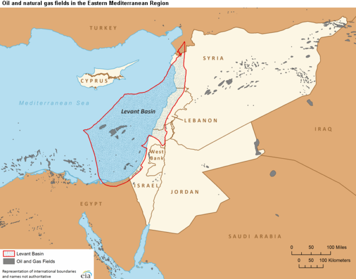 Leviathan bacino gas Israele Gaza Cisgiordania