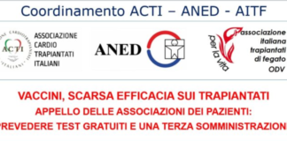 Vaccini, scarsa efficacia sui trapiantati, appello delle associazioni dei pazienti: “prevedere test gratuiti e una terza somministrazione” Vaccini, associazioni dei pazienti: scarsa efficacia sui trapiantati