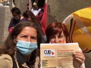 CUB Sanità Vicenza. no a Dl. 44/2021 sull'obbligo vaccinale per operatosi sanitari e socio sanitari