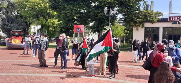 manifestazione israele palestina gaza campo marzo 15 maggio