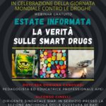 Giornata Mondiale Contro le Droghe: si parla di smart drugs in webinar gratuito di Mondo Libero dalla Droga, SIAP e APEI