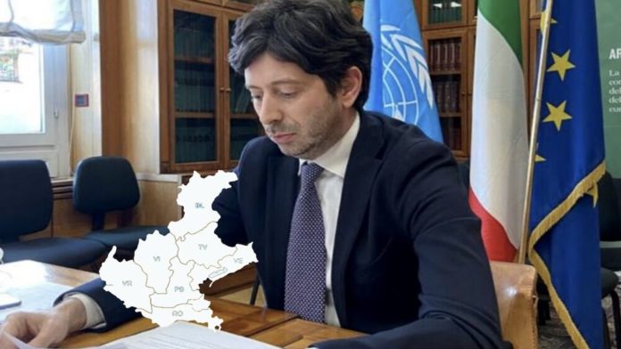 Ministro della Salute Roberto Speranza emette ordinanza anche per Veneto zona bianca
