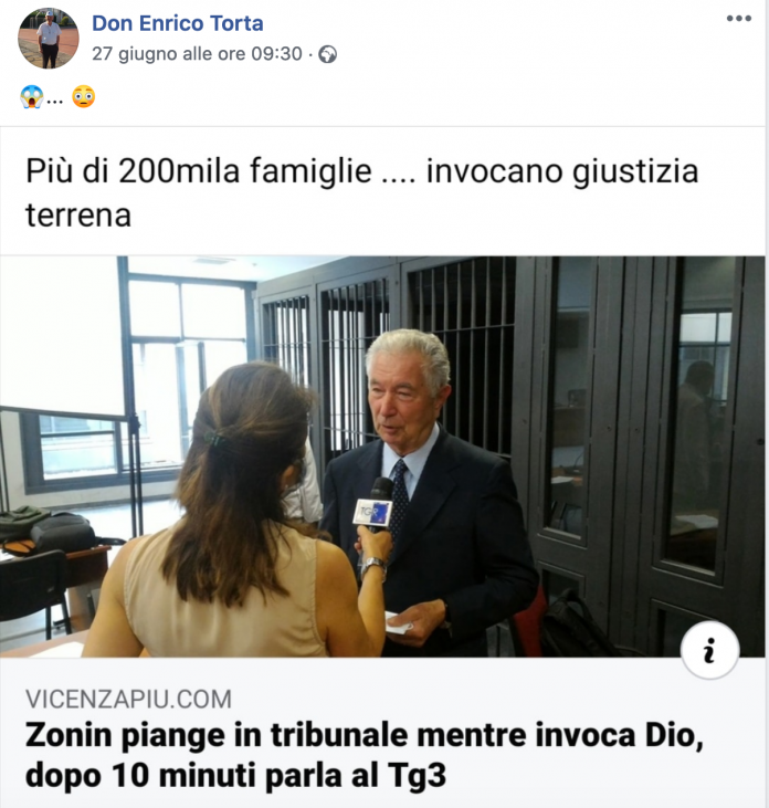 Zonin e gli emoticon di don Torta