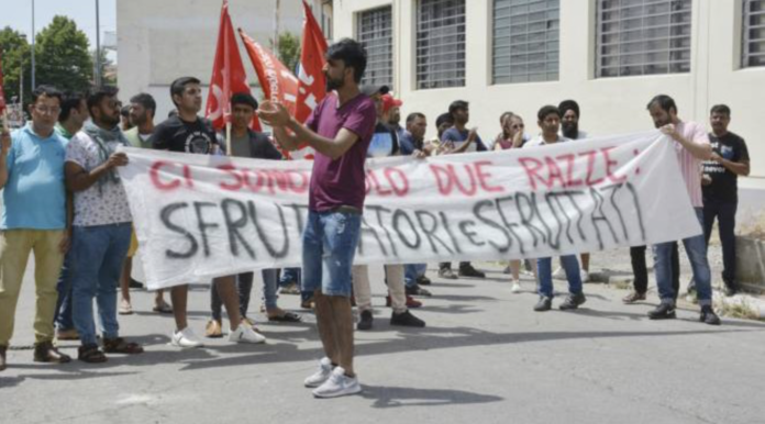 Manifestazione contro lo sfruttamento dei lavoratori