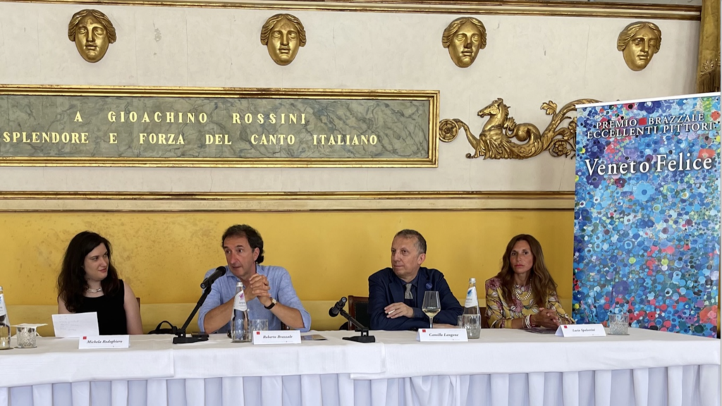 Conferenza stampa Veneto Felice (il secondo da sinistra è Roberto Brazzale , presidente della Brazzale spa)