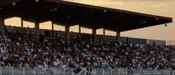 Spalti delo stadio comunale di Dueville (foto d'archivio)