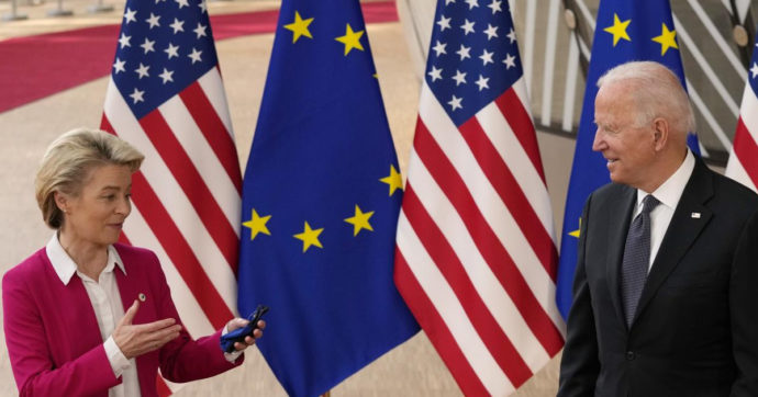 Ursula Von der Leyen con Joe Biden