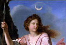 Fondazione Sorgente Group, i Capolavori: “la premonizione” della dea, nel dipinto Diana cacciatrice del Guercino Diana cacciatrice del Guercino (collezione Fondazione Sorgente Group, fondata da Valter e Paola Mainetti