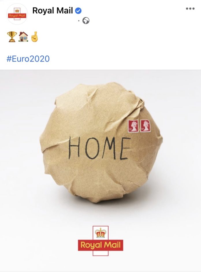 Euro 2020, Poste Inglesi: rimandiamo a casa l'Italia
