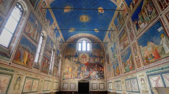 Padova Patrimonio Unesco per i sui dipinti del XIV secolo (qui la Cappella degli Scrovegni)
