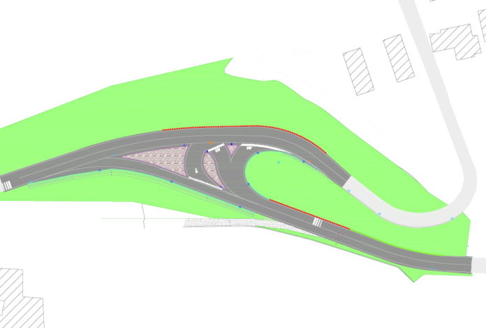 Rendering Incrocio a Brogliano in località Marzari