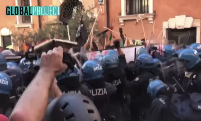 G20 Venezia scontri manifestanti polizia