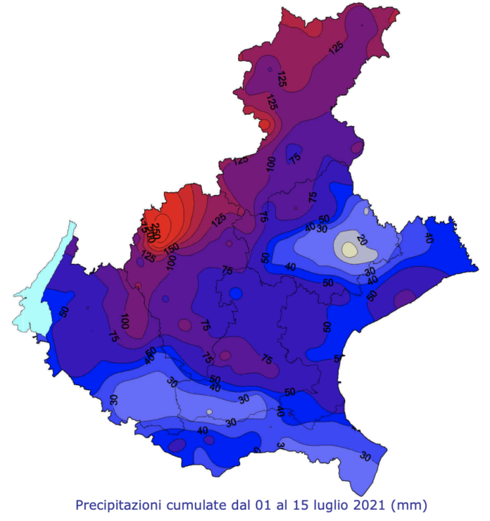 Arpav precipitazioni