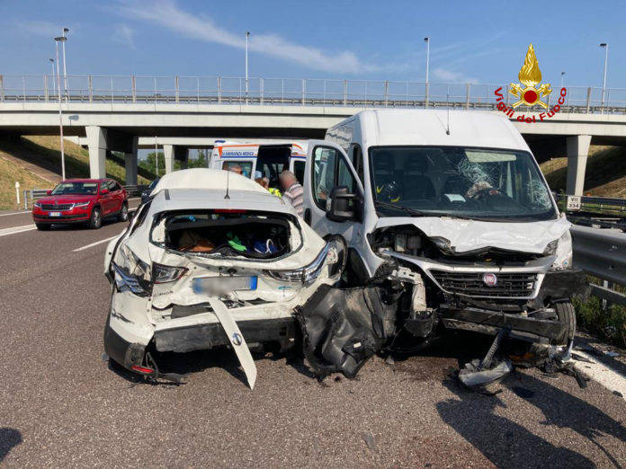 incidente A4 Vicenza Est