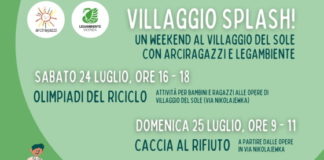 Villaggio splash, sabato 24 e domenica 25 luglio attività sul mondo del riciclo