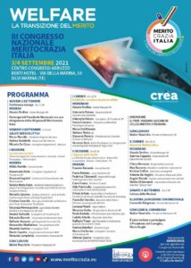 Locandina terzo congresso nazionale di Meritocrazia Italia