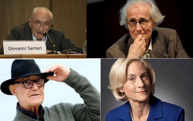 Giovanni Sartori, Luciano Canfora, Jean-Luc Nancy, Martha Nussbaum