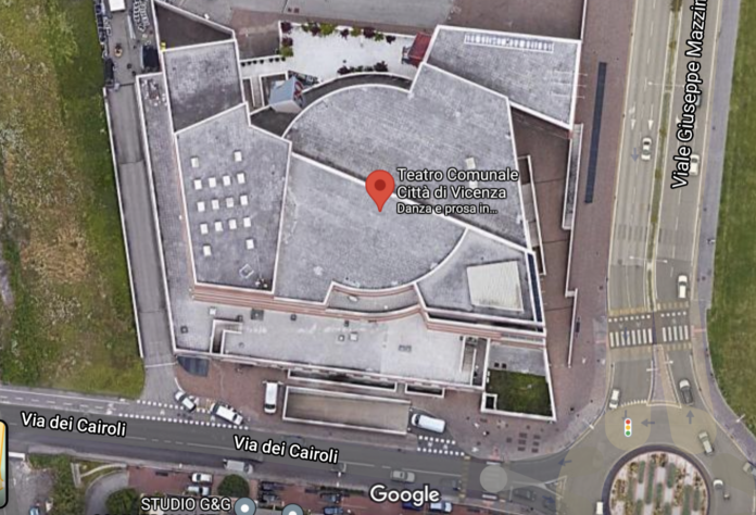 Area del Teatro comunale di Vicenza da Google maps