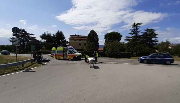 A Zanè scontro tra motociclo e ciclomotore