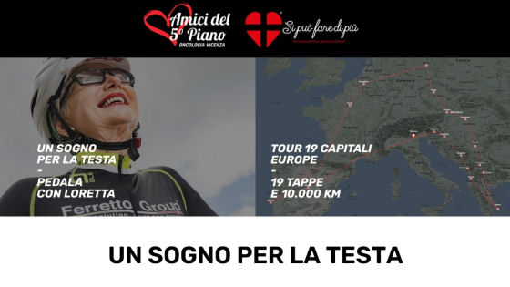 A Vicenza di Loretta Pavan dopo 10 mila chilometri in bici in 19 Stati Europei