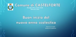 Auguri inizio anno scolastico 2021/2022 a Castelforte