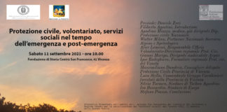 Convegno Provincia di Vicenza l’11 settembre su “Protezione civile, volontariato, servizi sociali nel tempo dell’emergenza e del post emergenza” Convegno sulla Protezione civile Vicenza